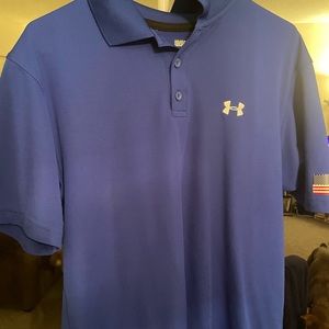 Blue under armour polo